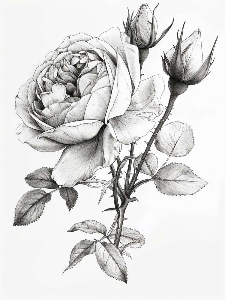 Roses Sketch 9