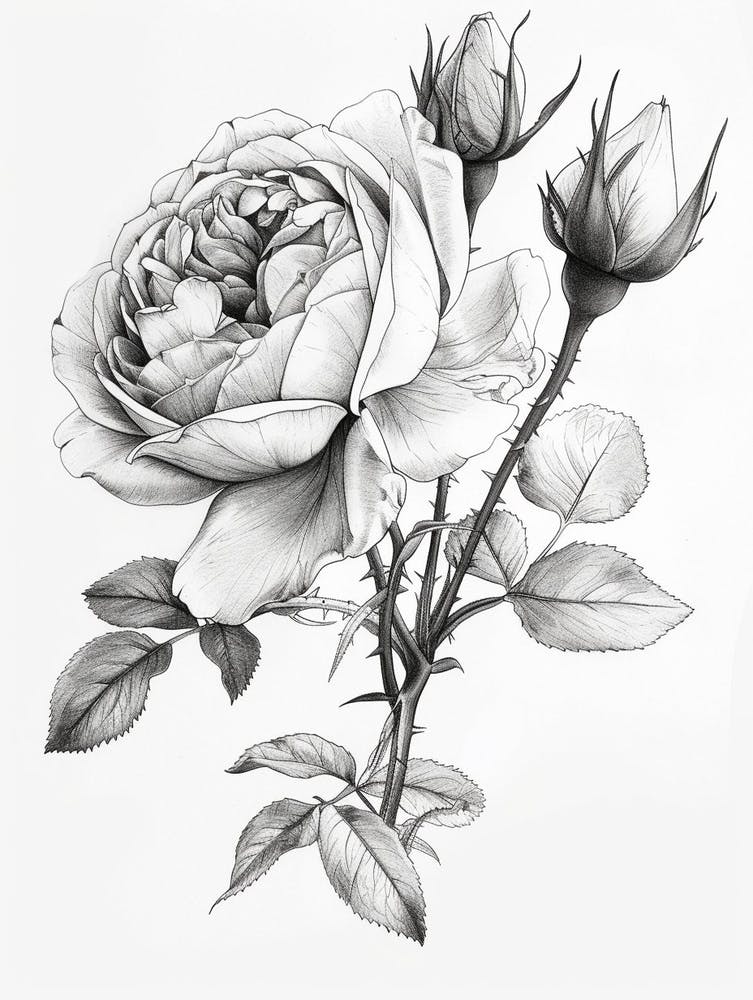 Roses Sketch 9
