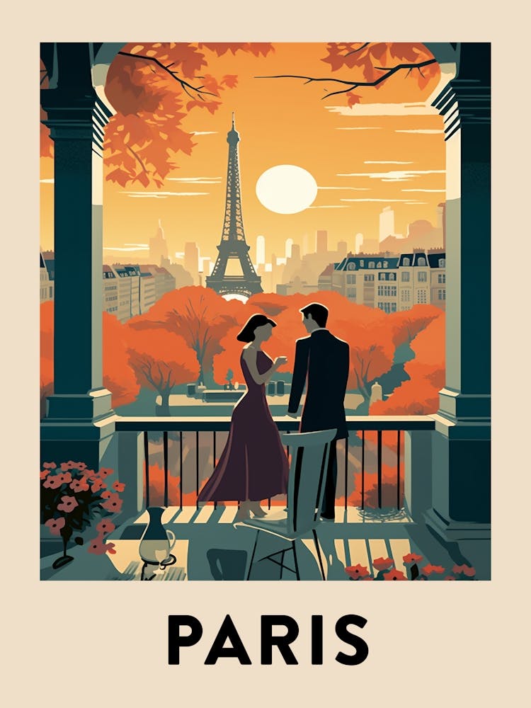 Vintage Travel Poster Paris 5