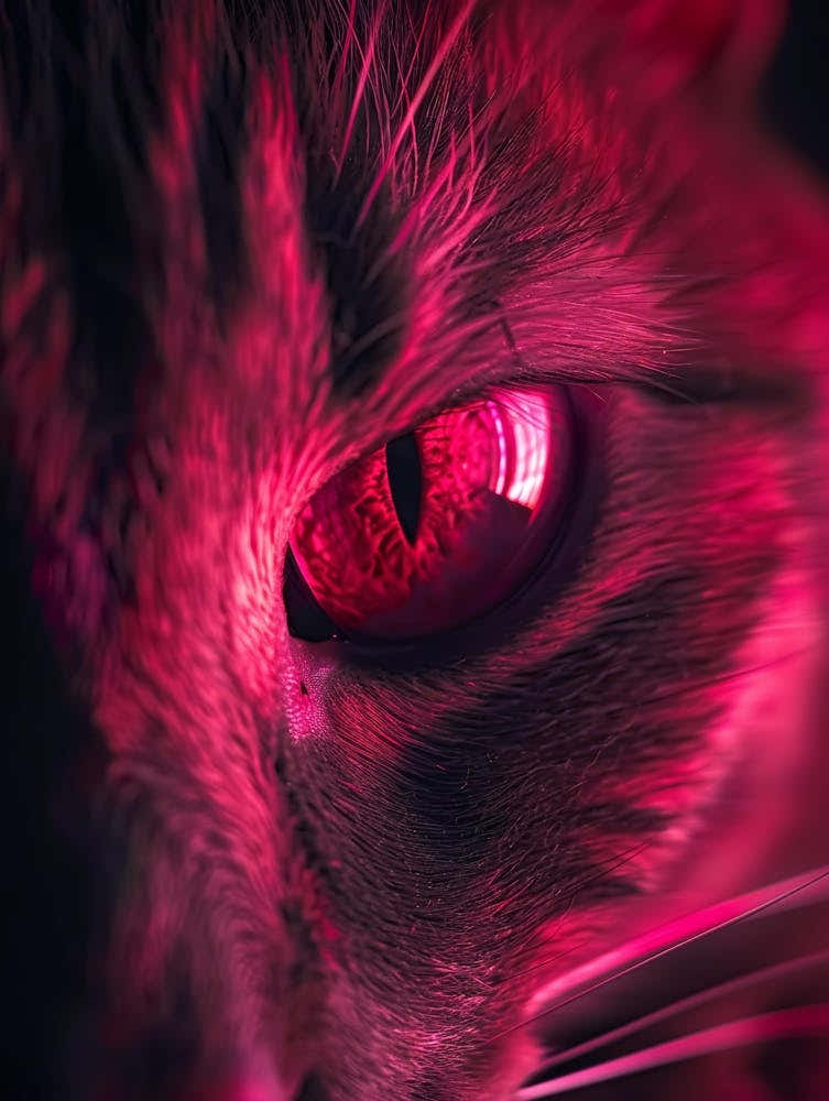 Cat Eye With Red Light
