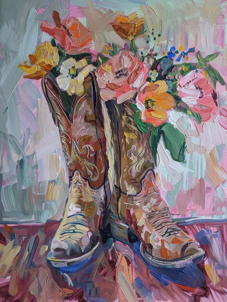Cowboy Boots And Wildflowers 6
