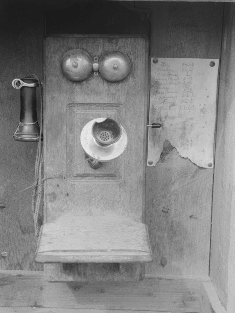 Telephone Used For Communication Between Various Points In The Mine, Mill And Office, Gold Mine At Mogollon