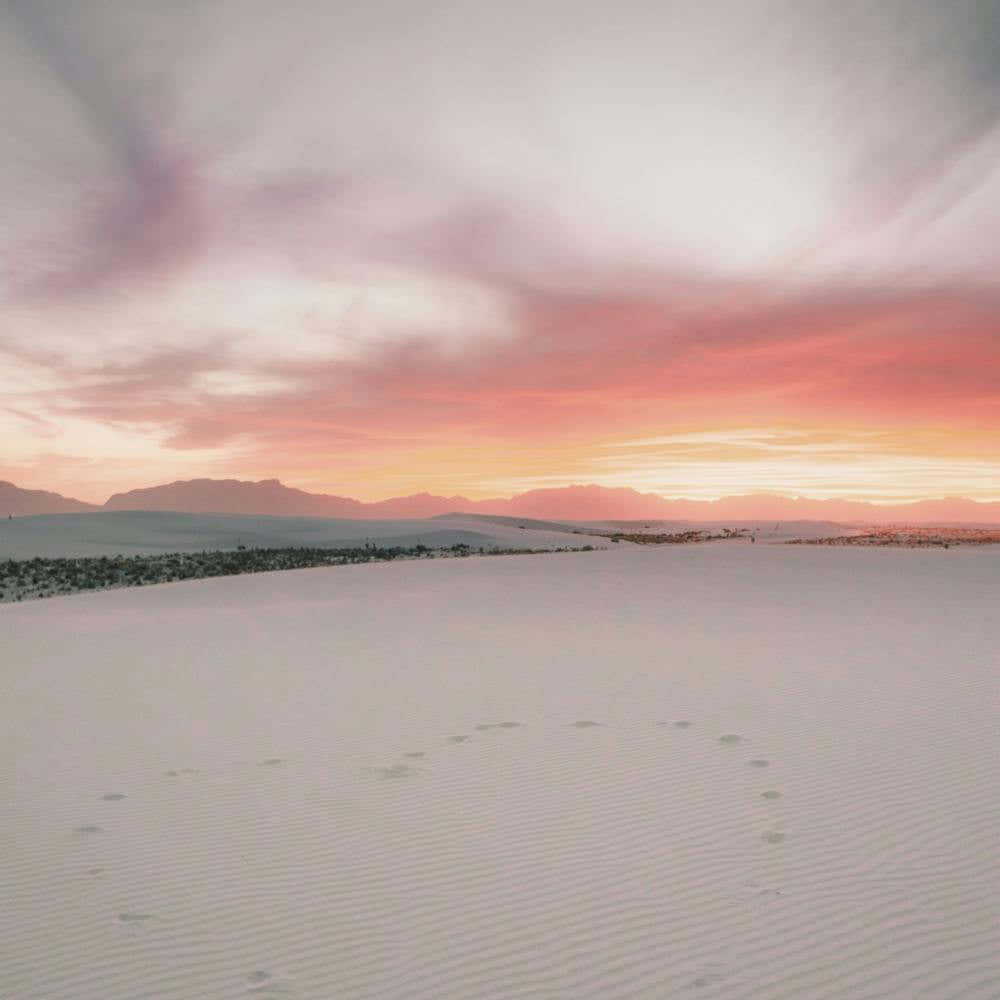 Pink Sky Over Dunes