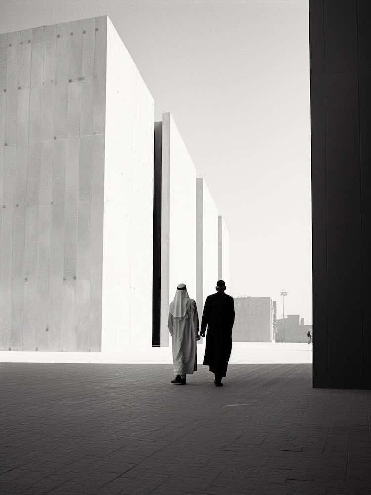 Riyadh, Saudi Arabia, Black And White Old Photo 2