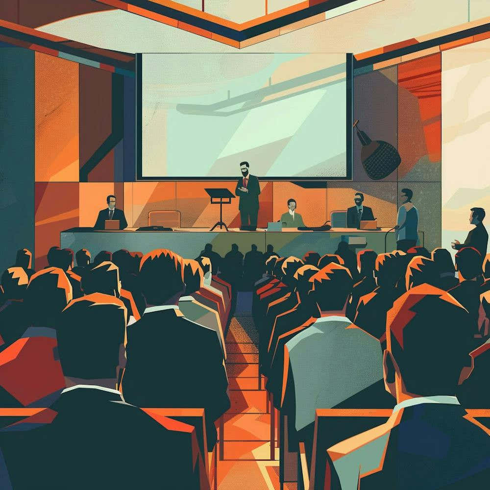 Illustration Of A Conference 1