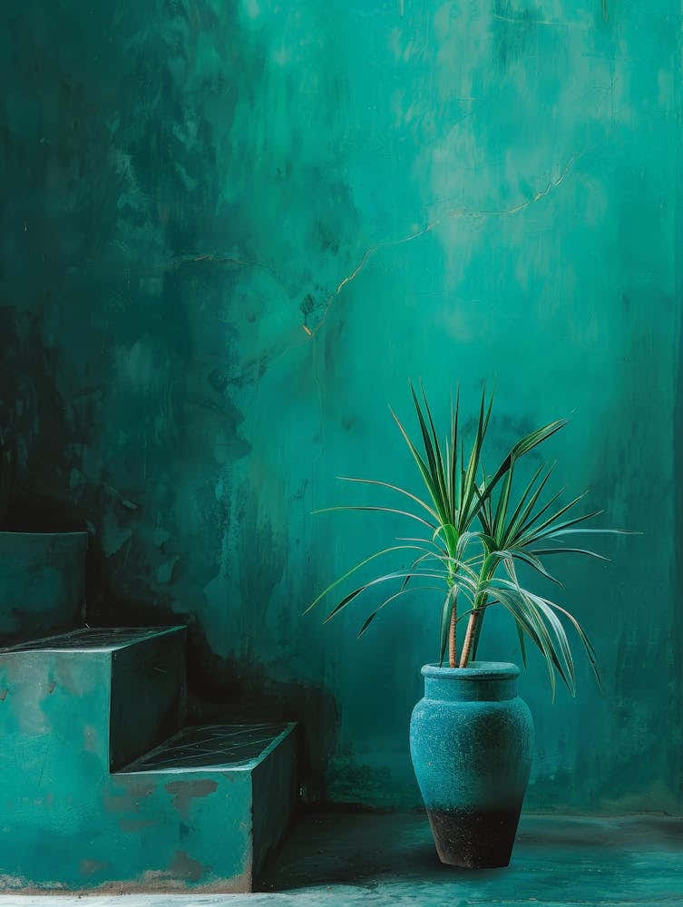 Green Wall Canvas Print