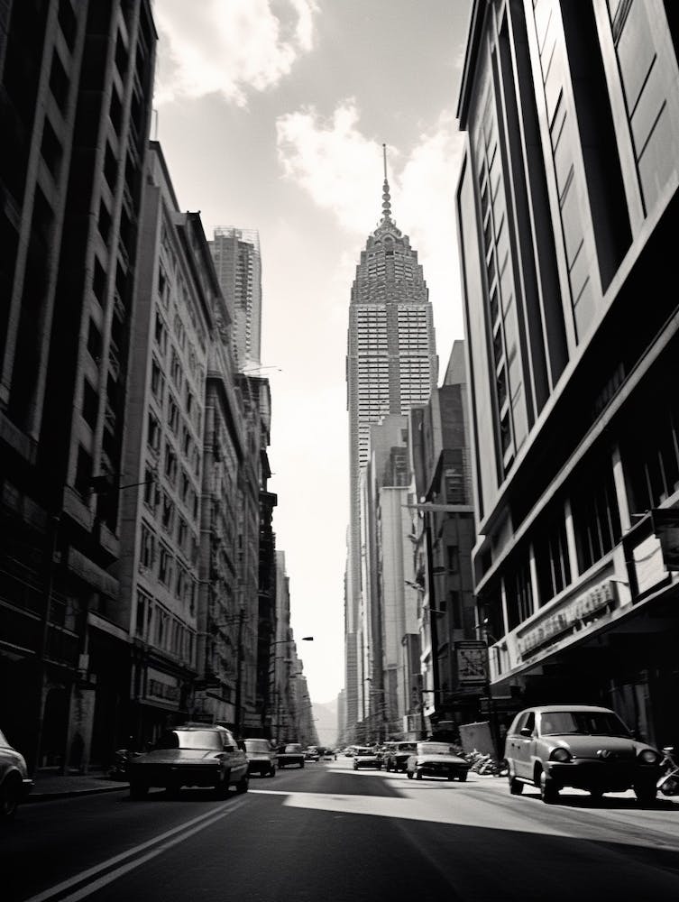 Kuala Lumpur, Malaysia, Black And White Old Photo 3