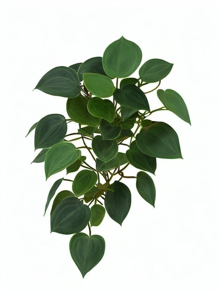 Watermelon Peperomia (Peperomia Argyreia) Watercolor