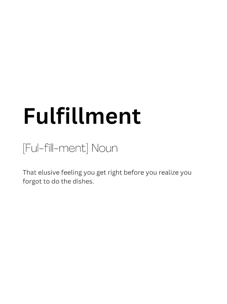 Fulfillment Definition Meaning 1