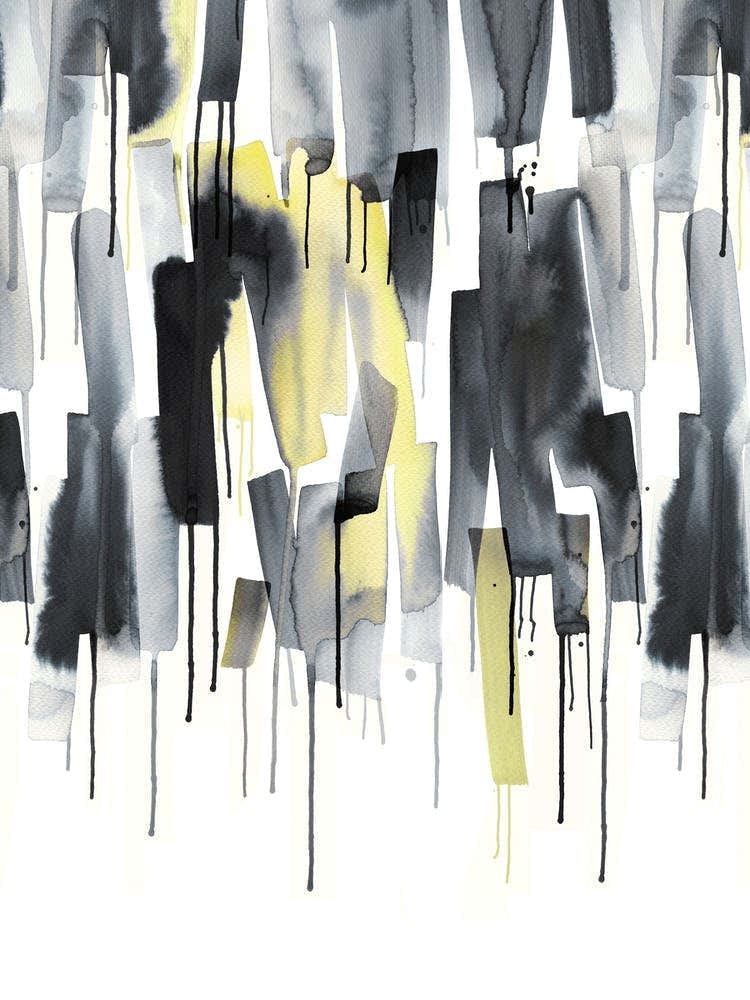 Watercolor Stripes Ultimating Gray