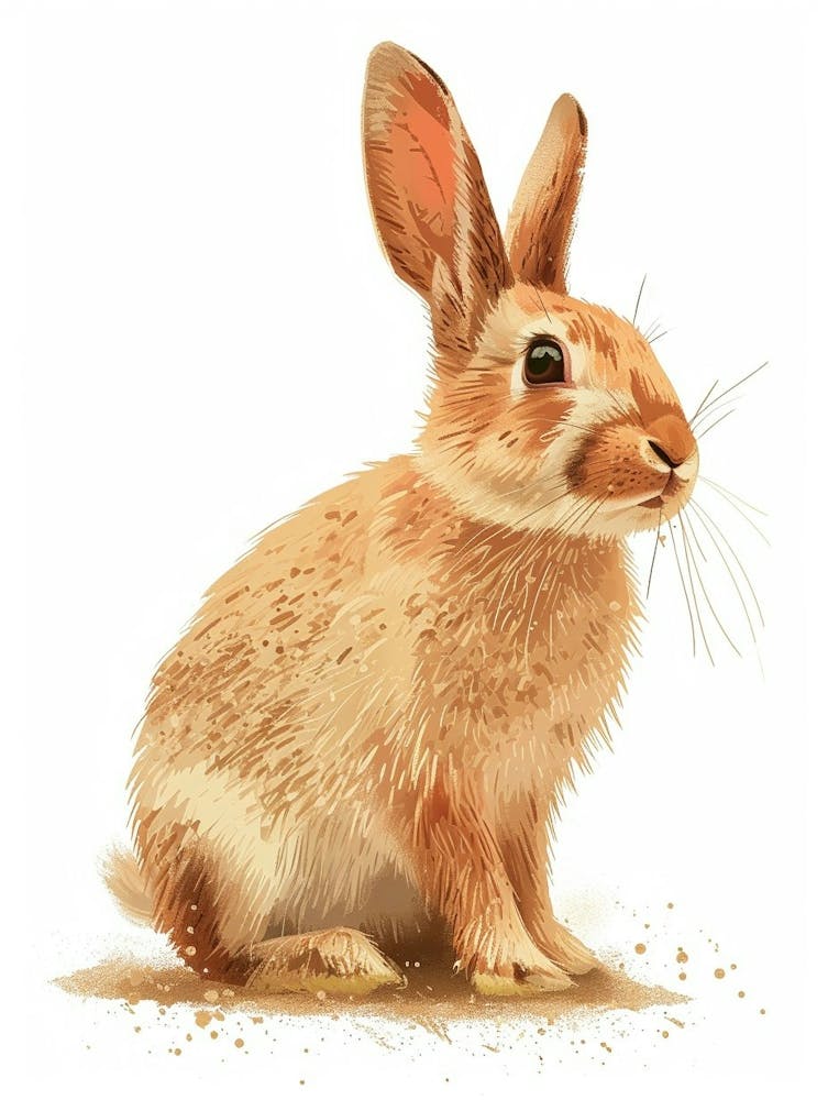 Californian Rabbit Nursery Illustration 3