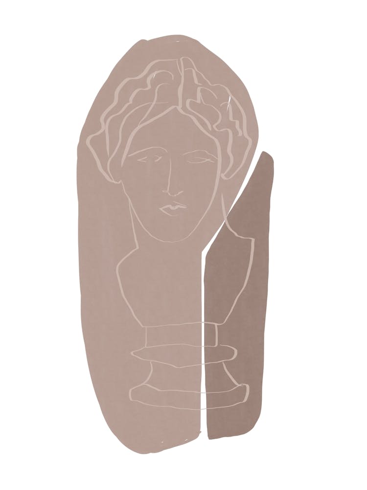 Beige Statue