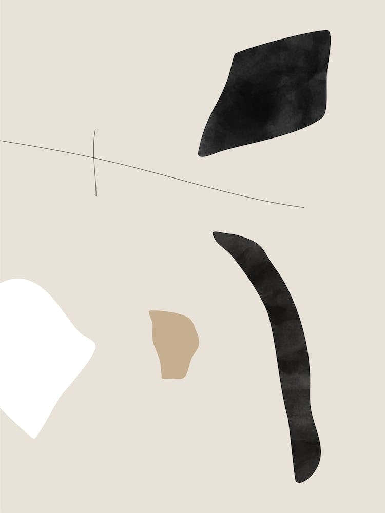 Graphic Shapes and Lines Poster