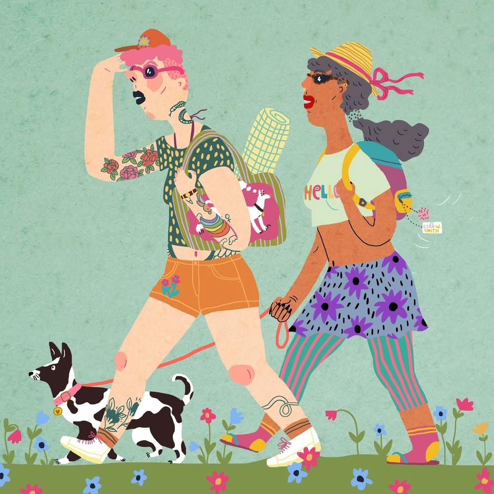 First Warm Day Looking For Place Square