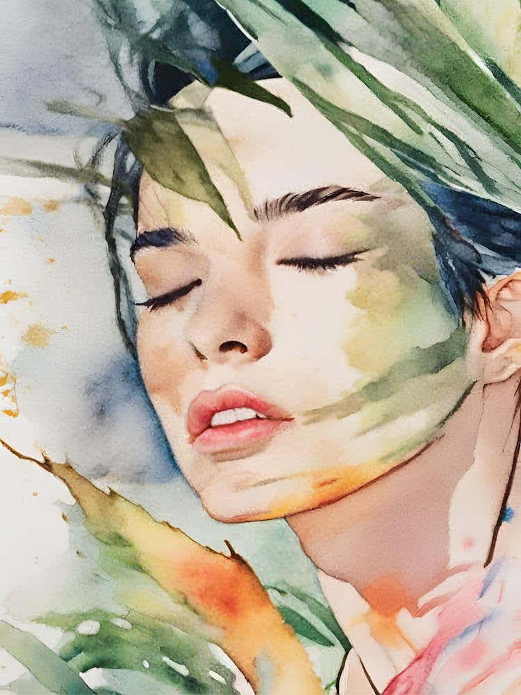 Watercolor Of A Woman