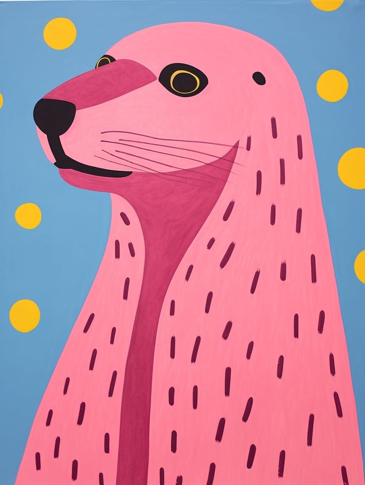 Pink Polka Dot Sea Lion 2