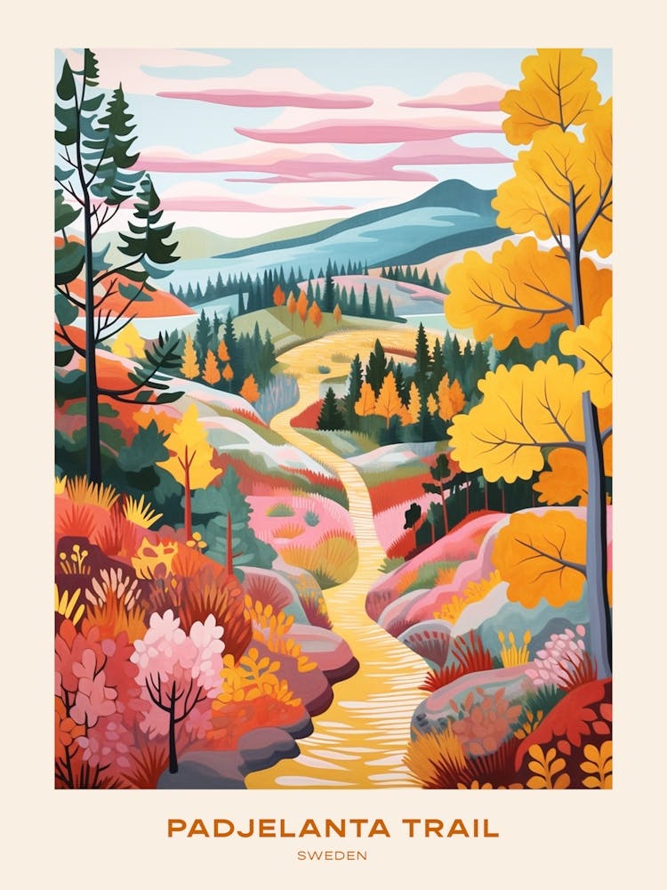 Padjelanta Trail Sweden 3 Hike Poster