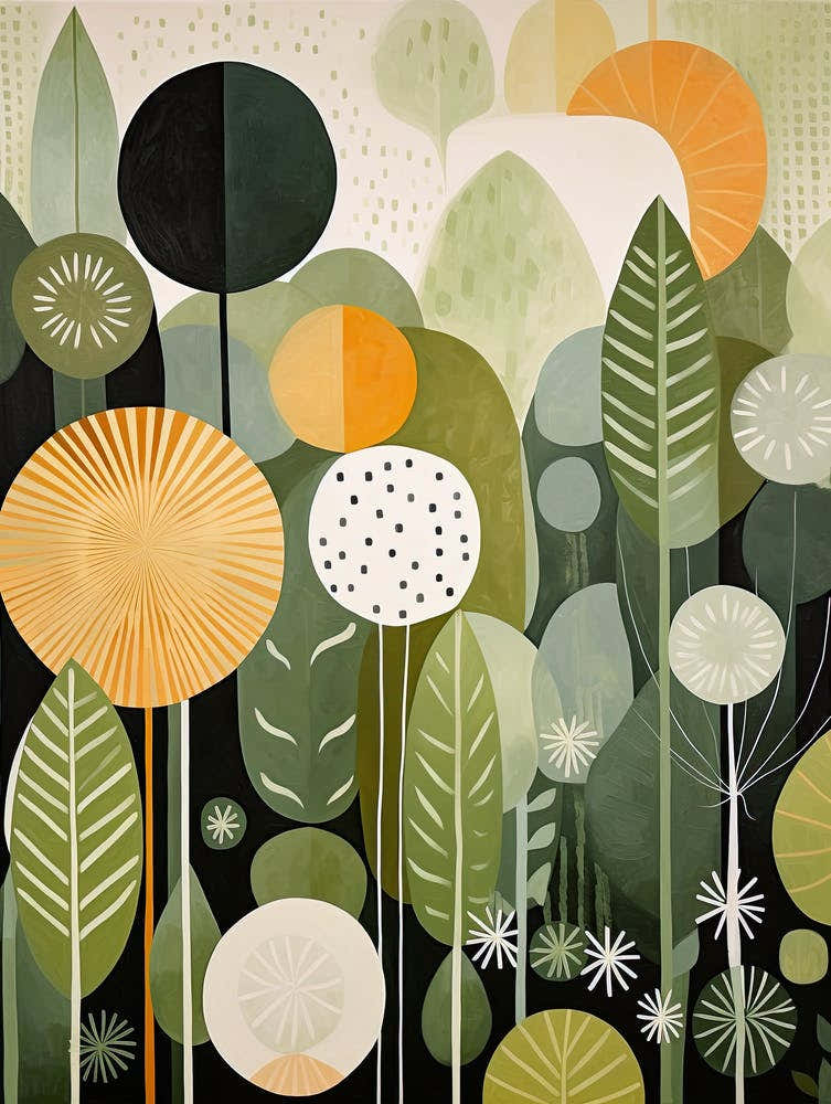 Floral Print 51, Mid Century Modern Wall Art, Pop Culture Print Modern Art, Exhibition Poster Minimalist Modern, Retro Print, Bauhaus