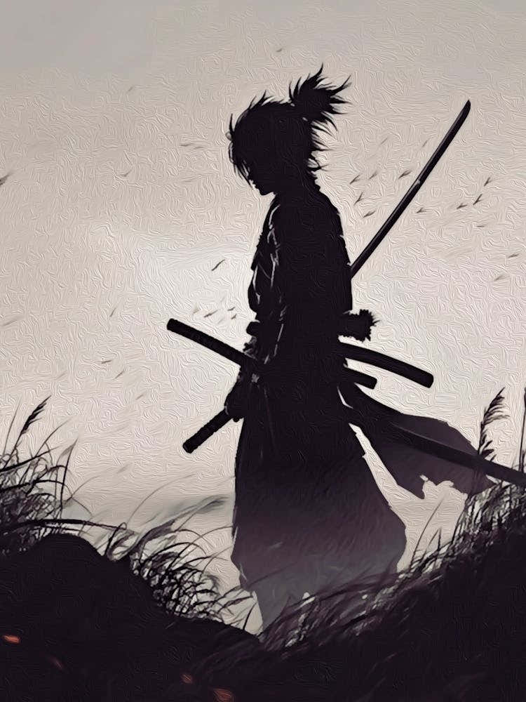Silhouette Of A Samurai