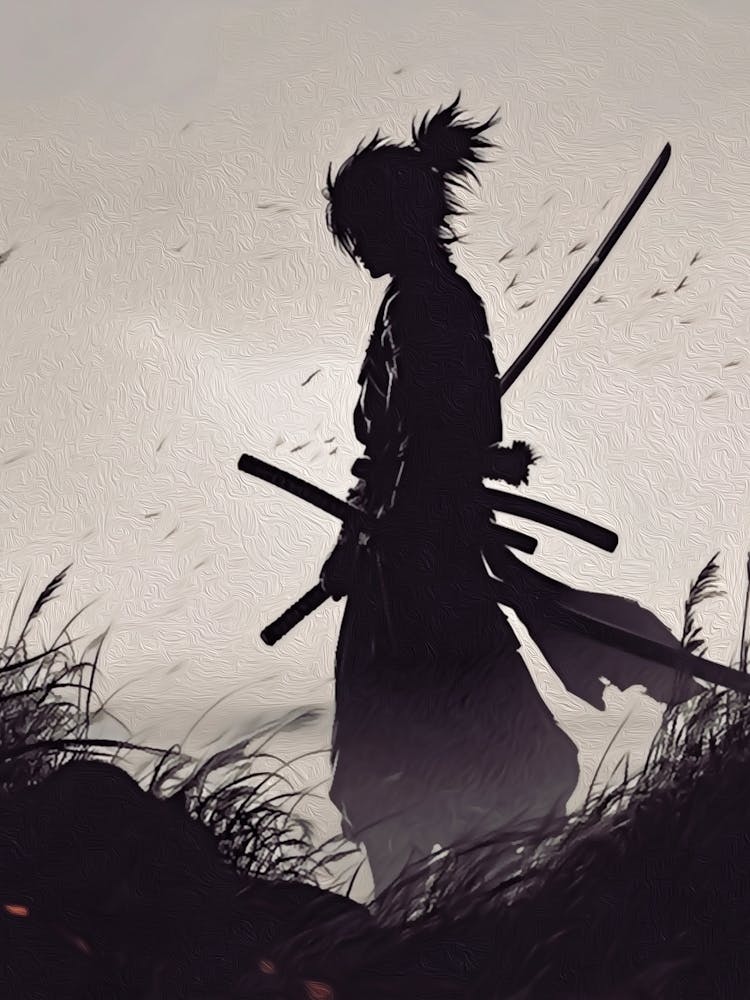 Silhouette Of A Samurai