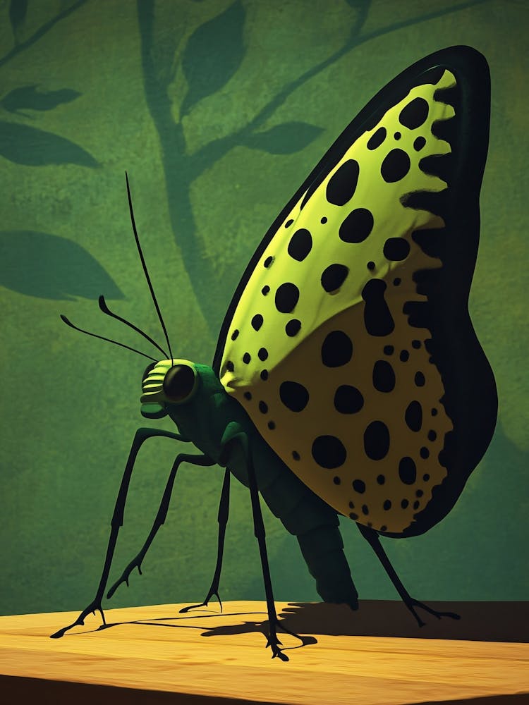 Butterfly On A Table