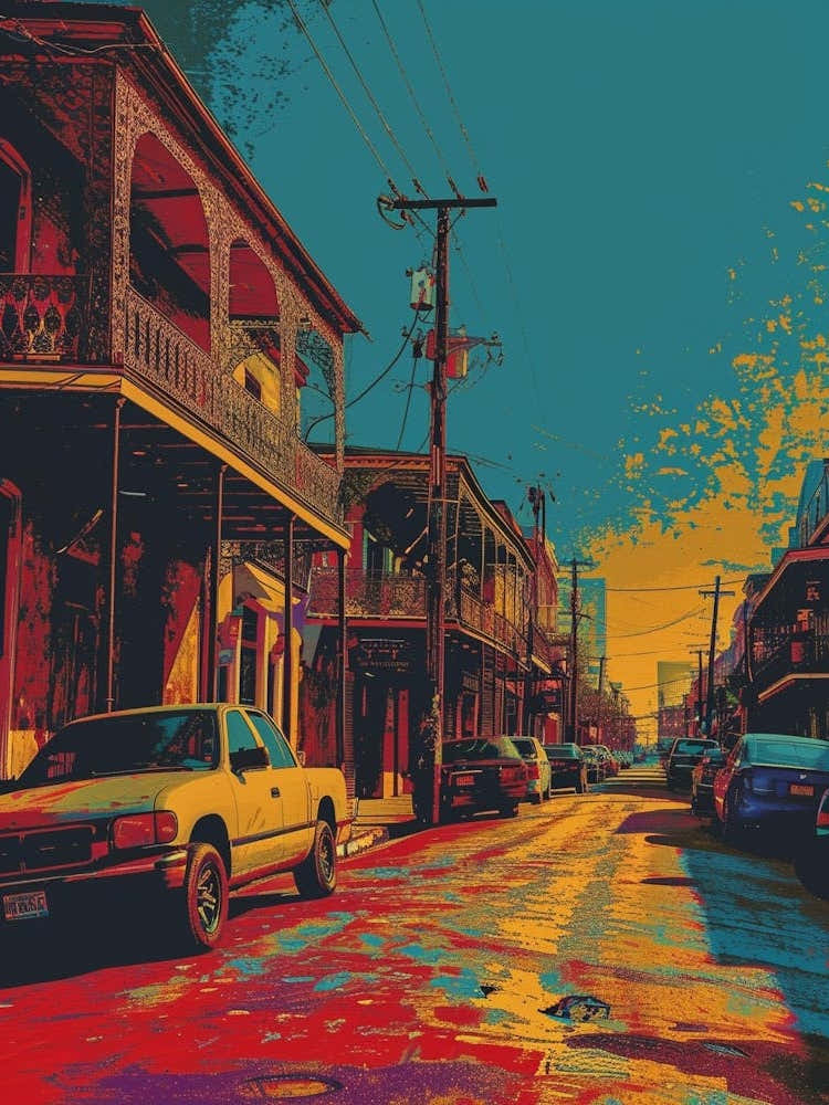Frenchmen Street Retro Pop Art 3