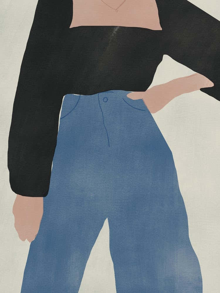 Pose With Black And Blue