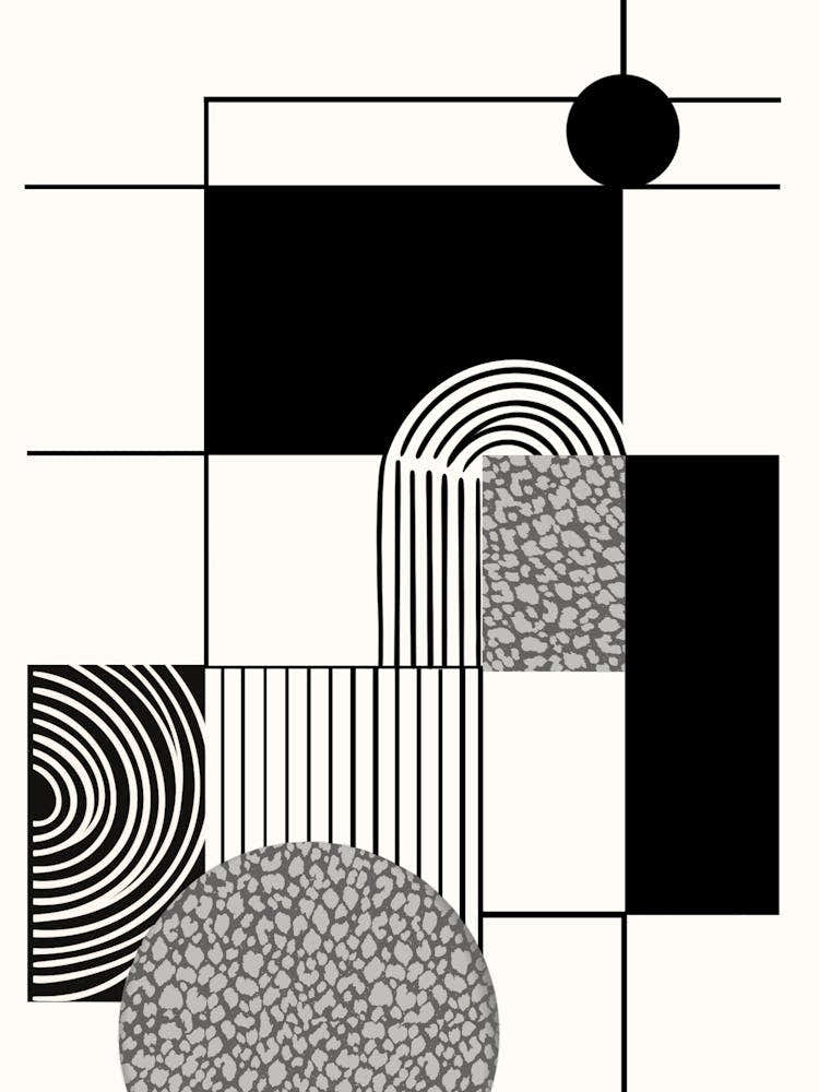 Modern Wall Art Decor, Black and White Contemporary, Unique Home Decor, Sleek Wall Design for Living Room 5