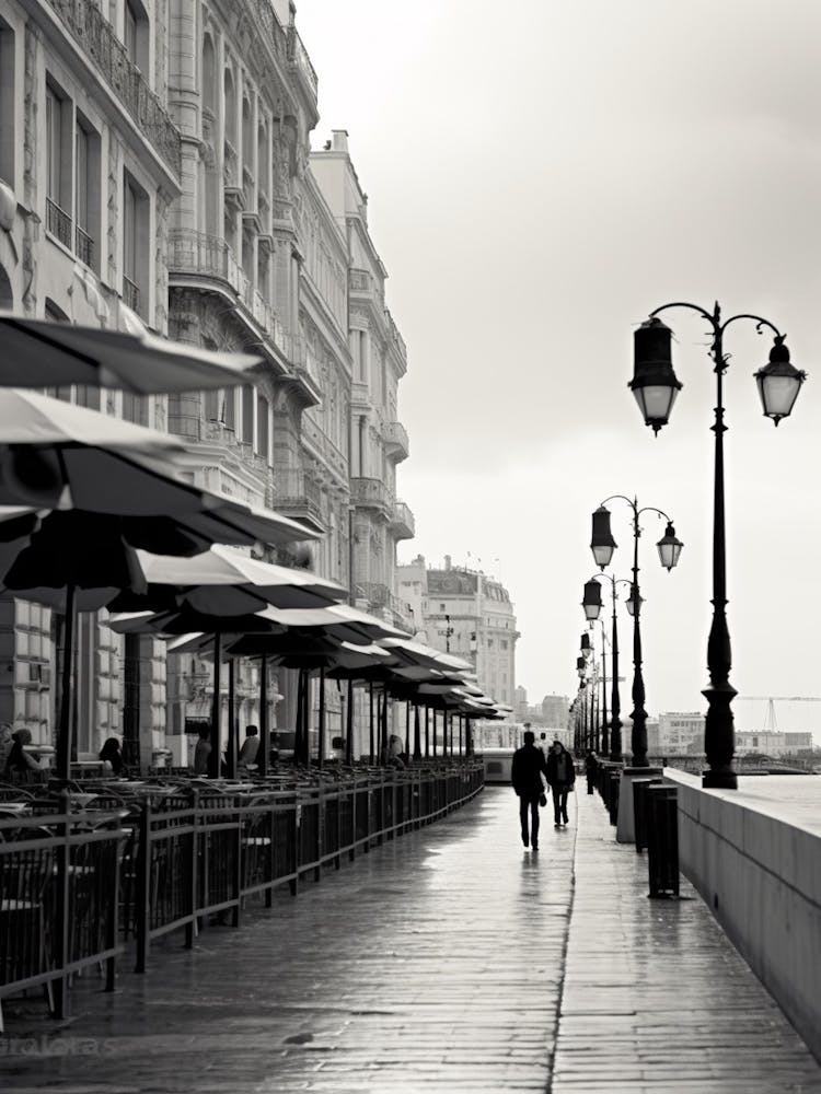 Marseille, France, Mediterranean Black And White Photography Analogue 3