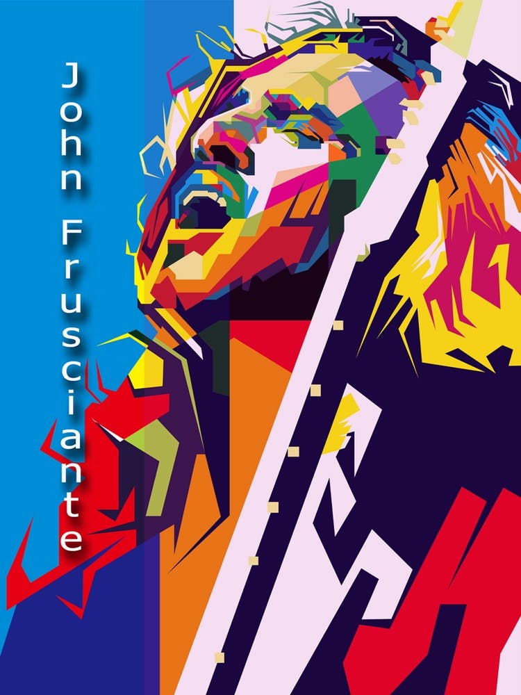 John Frusciante Pop Art WPAP
