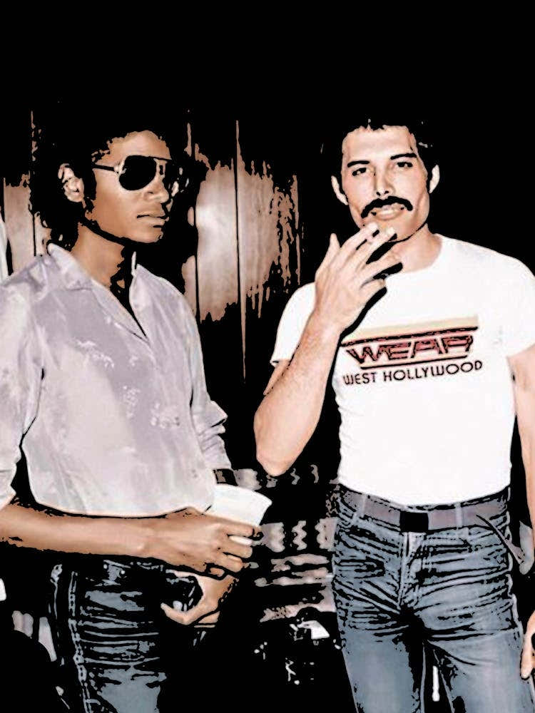 Freddie Mercury queen and Michael Jackson 1