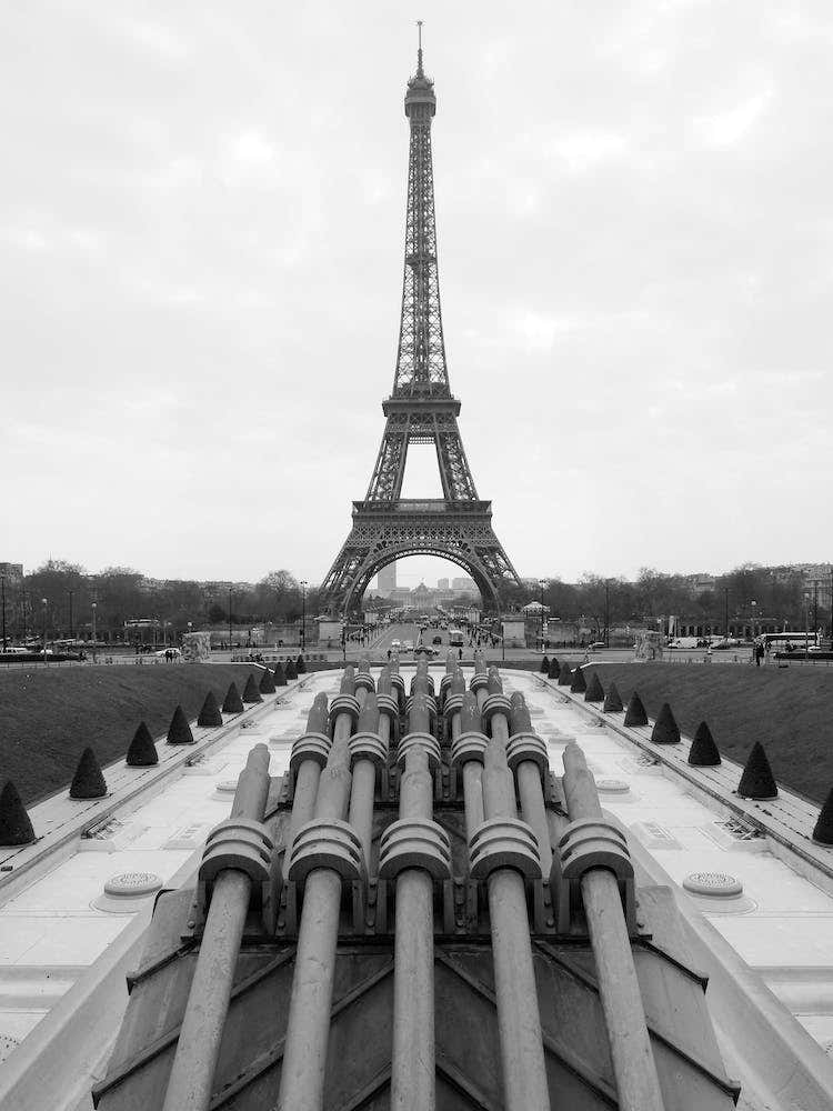 Black And White Paris Eiffel Tower