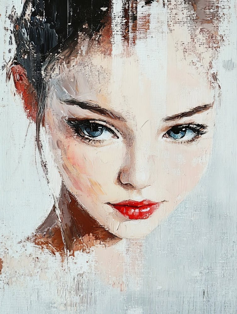 Girl With Red Lipstick