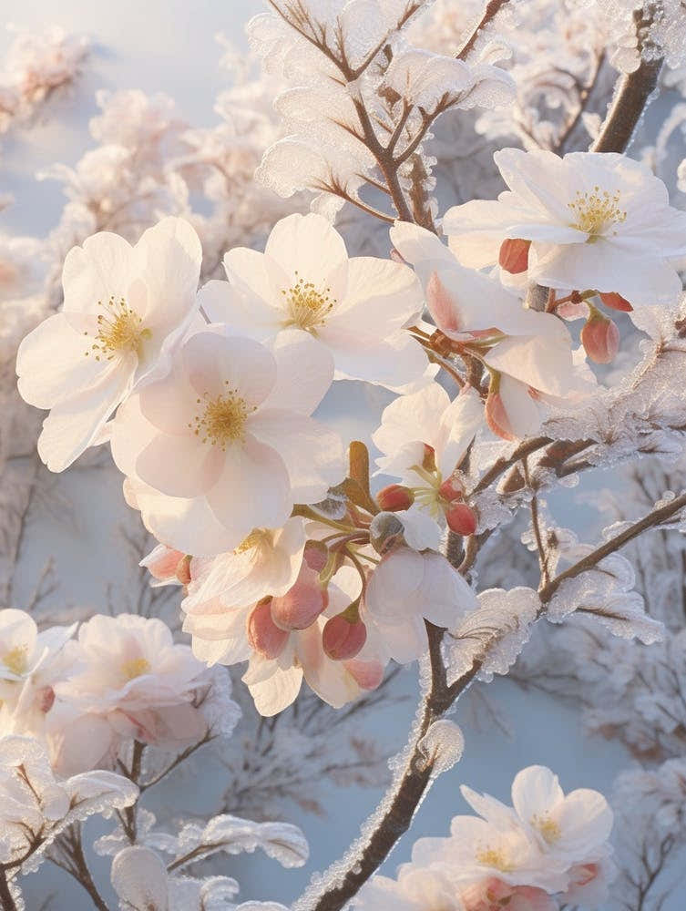 Frosty Botanical Camellia 7