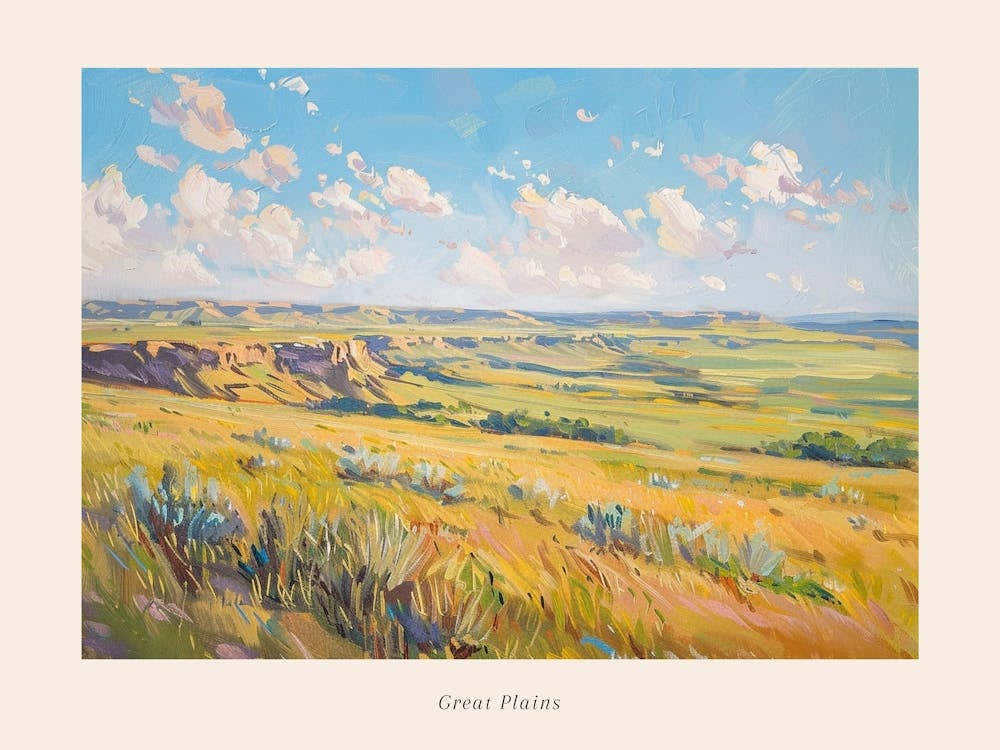 Western Landscapes Great Plains 2 Poster