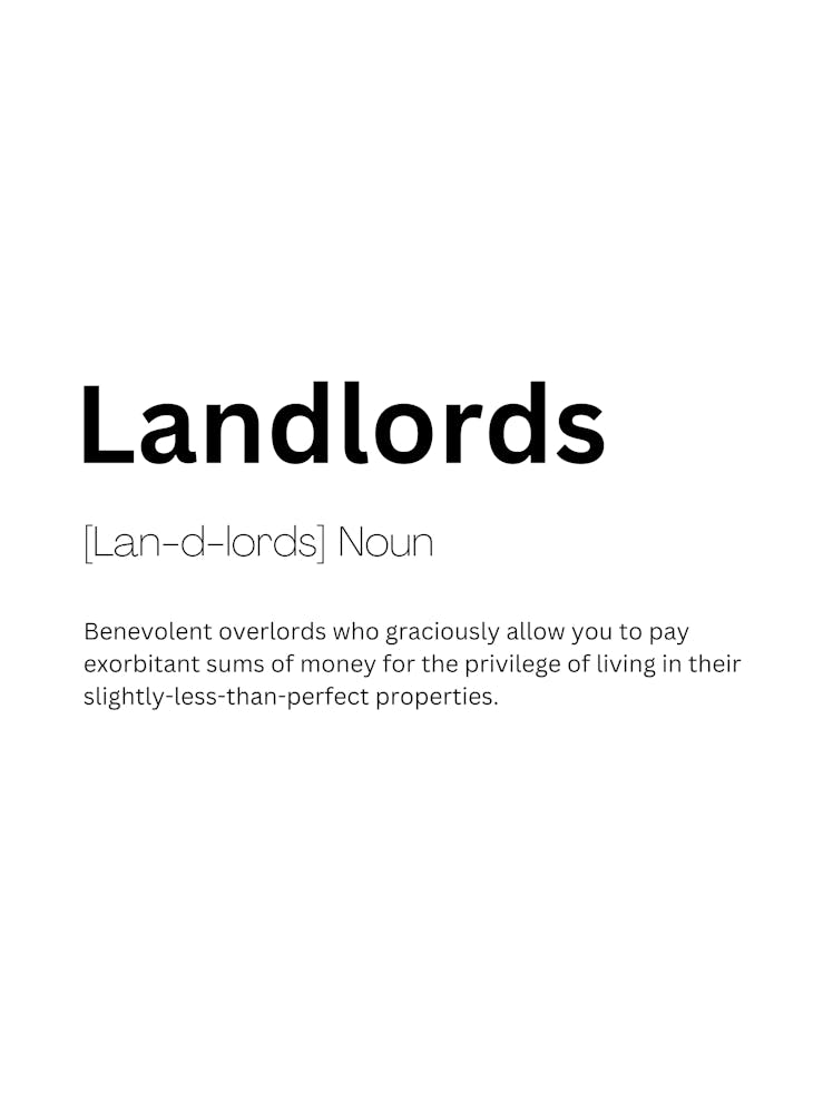 Landlords Definition Meaning