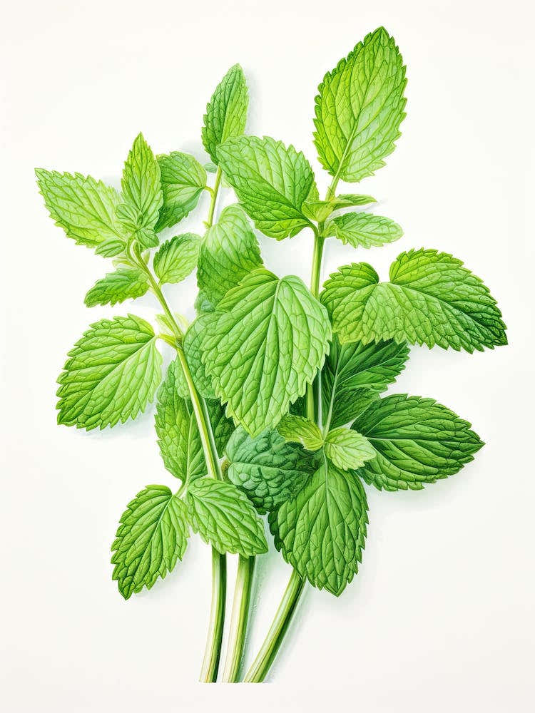 Lemon Balm Vintage Botanical Herbs 0