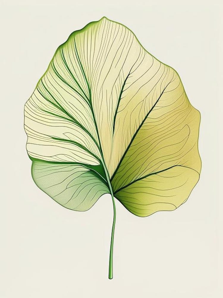 Ginkgo Leaf Warm Tones 4