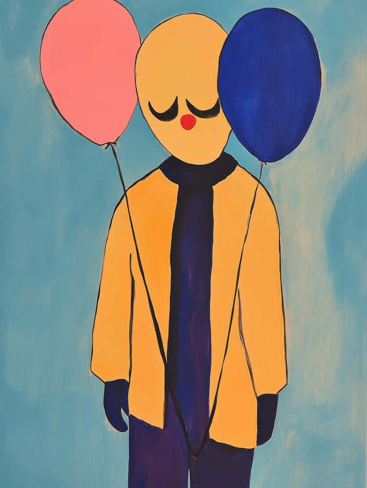 Clown With Balloons 1