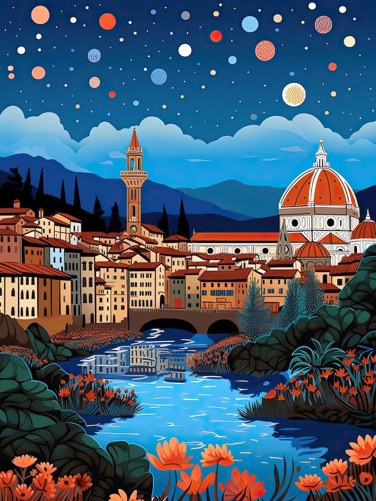 Florence, Illustration In The Style Of Pop Art 3
