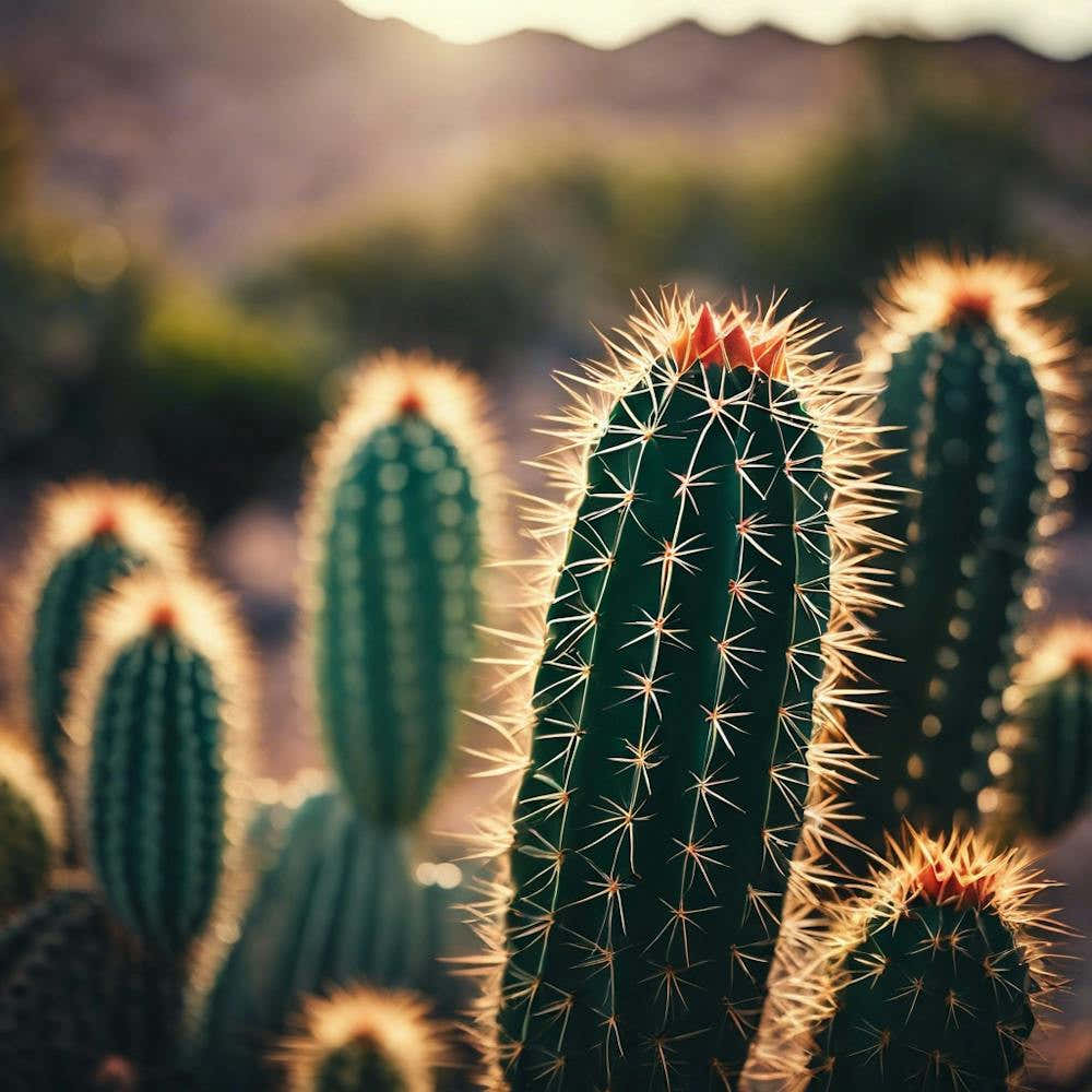 Cactus in the light