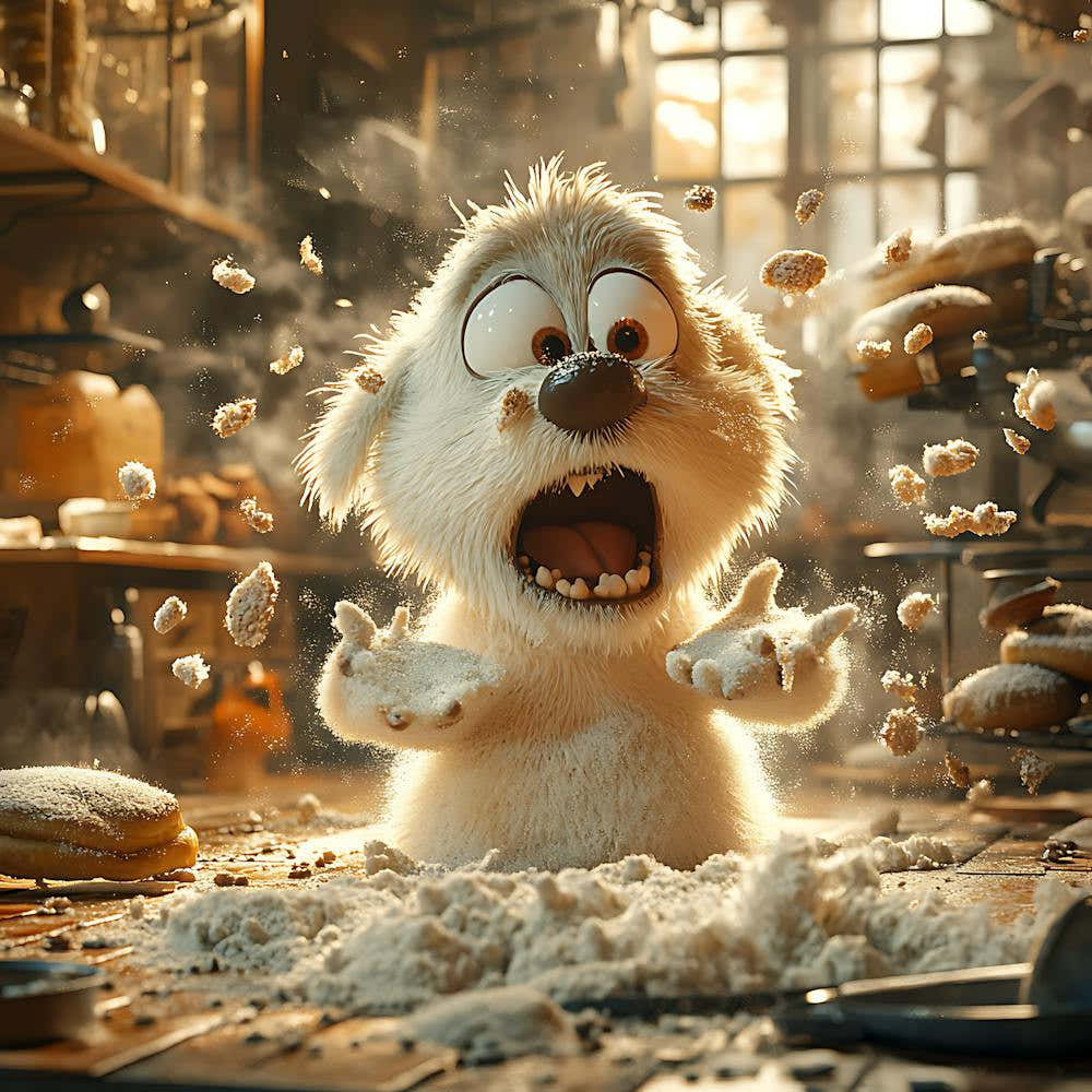 Goofy Dog in Bakery 5