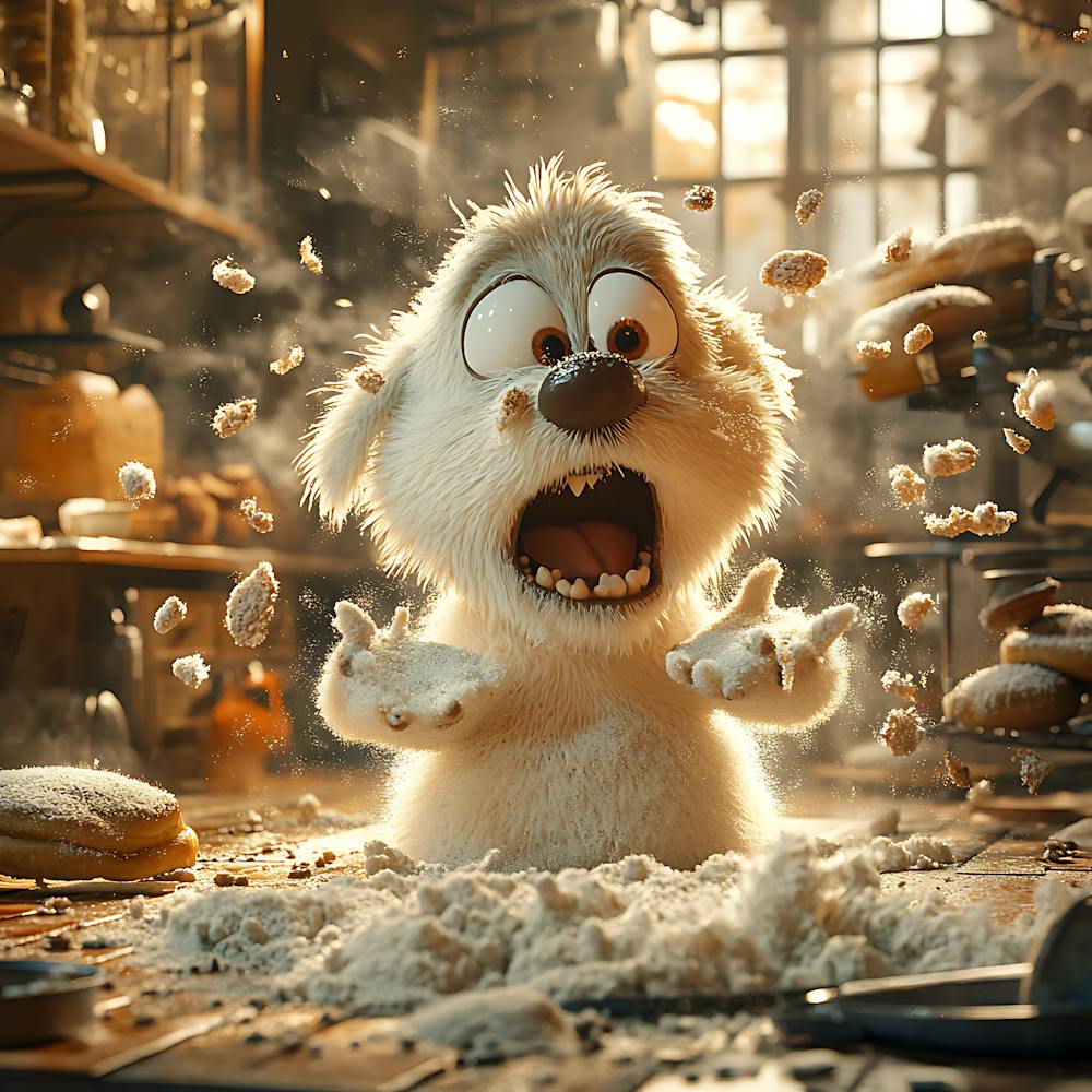 Goofy Dog in Bakery 5