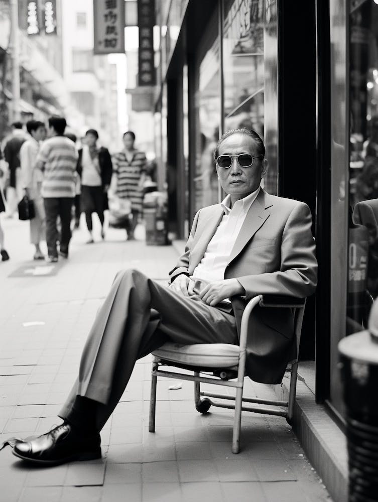 Guangzhou, China, Black And White Old Photo 2