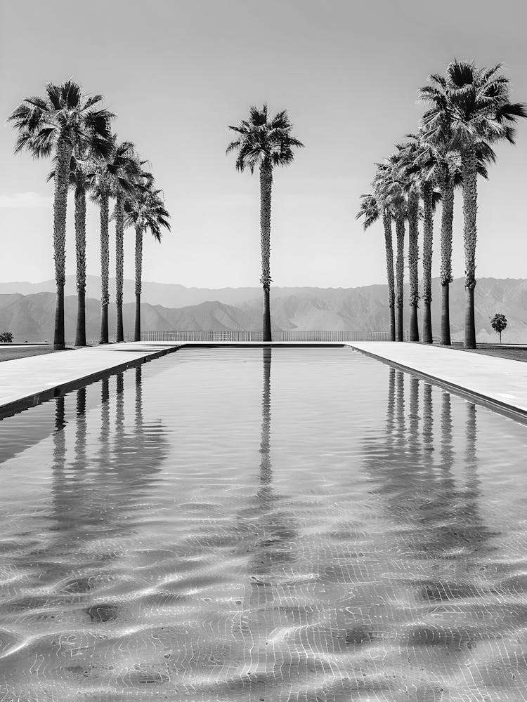 Palm Trees In The Pool
