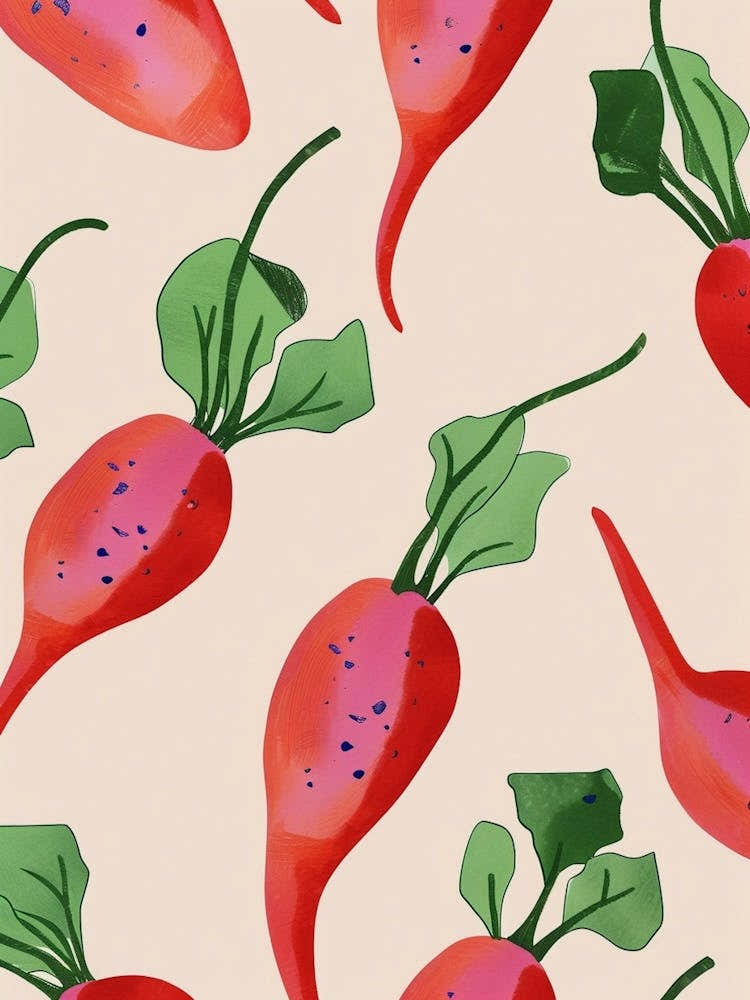 Radish Pattern Illustration 2