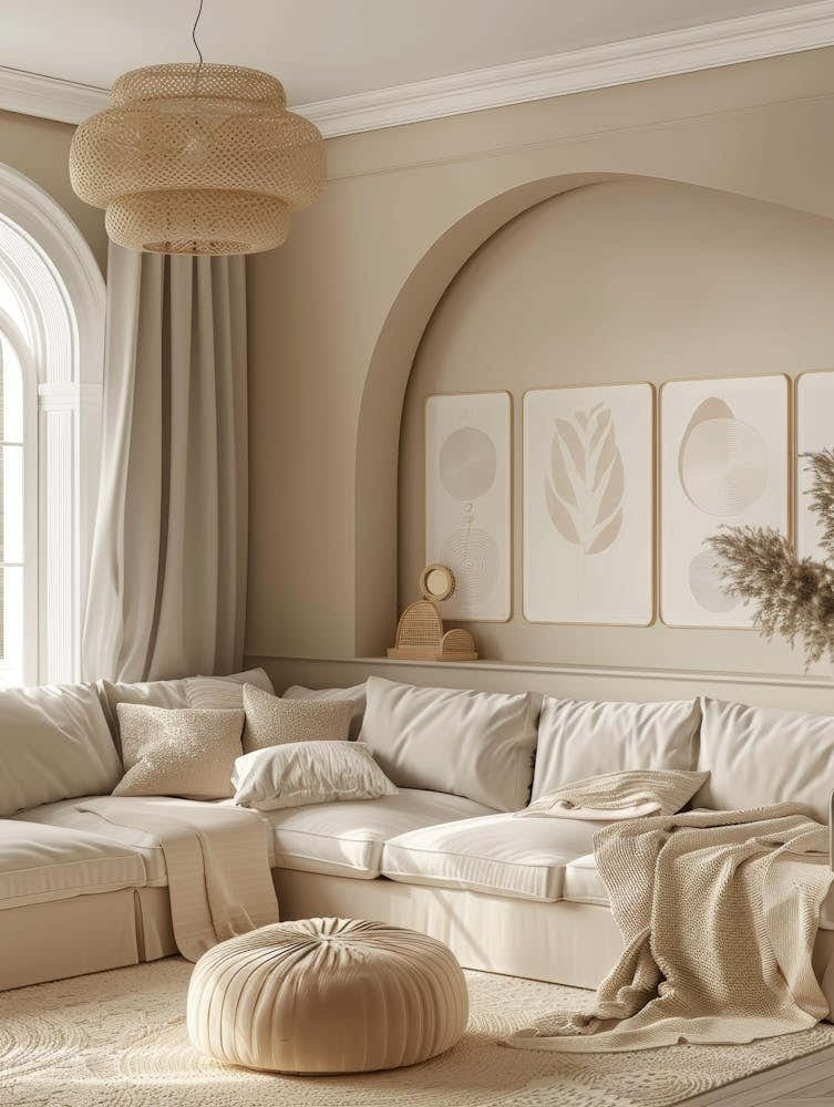 Beige Living Room