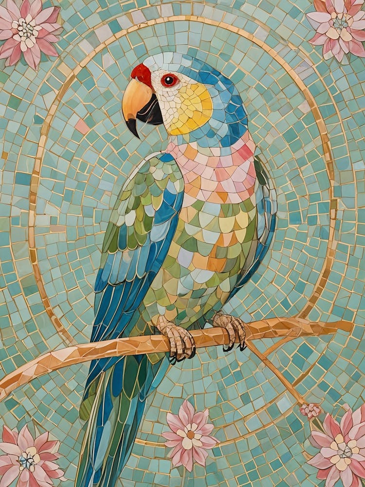 Mosaic Pattern In Pastel Colours