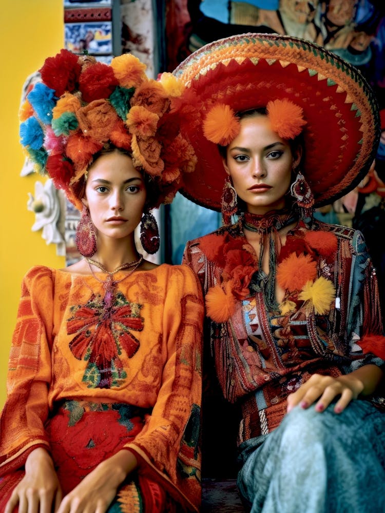 Two Mexican Women Mexican life