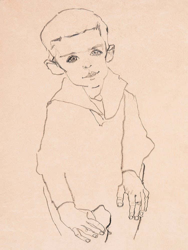 Portrait Of Herbert Rainer (1910), Egon Schiele